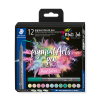 Brush pens set | pastel colours | Staedtler Pigment Arts | 12-pack 209665 - 1
