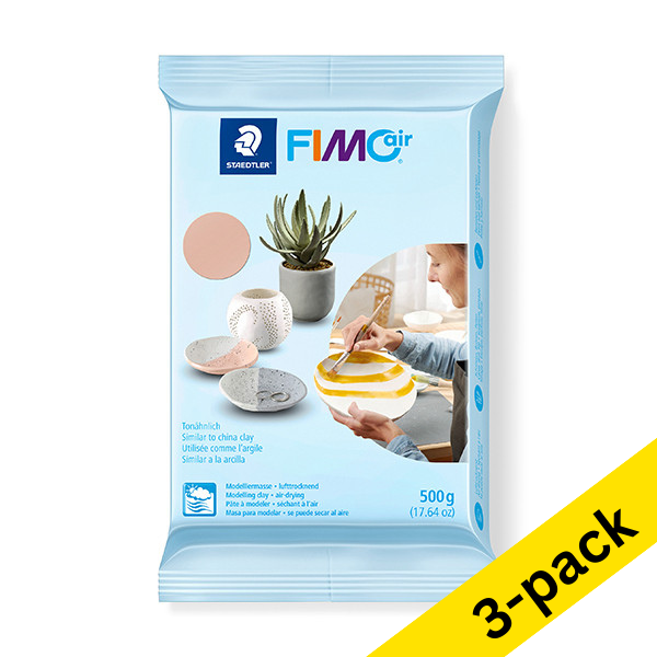 Clay 500g | beige | Fimo Air | 3-pack 424658 - 1