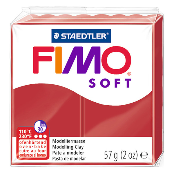 Clay 57g | Christmas red | Fimo Soft 424596 - 1