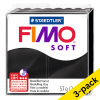 Clay 57g | black | Fimo Soft | 3-pack 424714 - 1