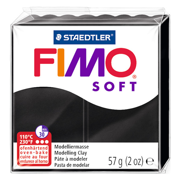 Clay 57g | black | Fimo Soft 424644 - 1