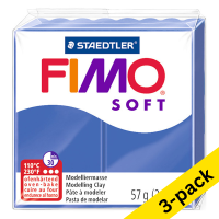 Clay 57g | brilliant blue | Fimo Soft | 3-pack 424650