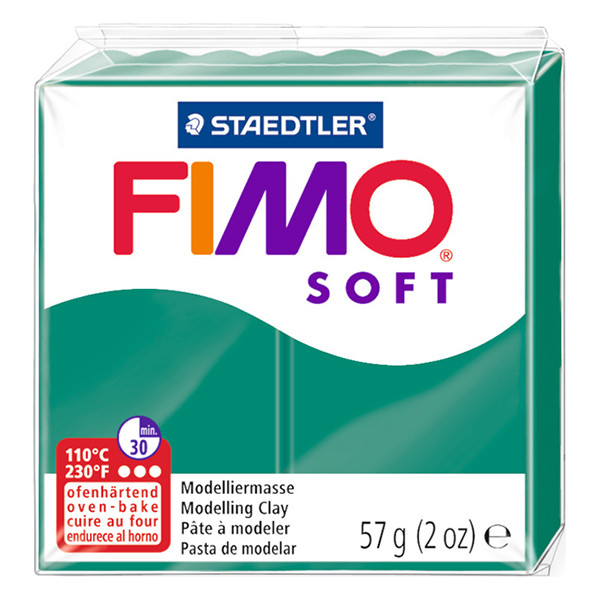 Clay 57g | emerald green | Fimo Soft 424554 - 1