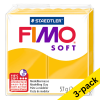 Clay 57g | sunshine yellow | Fimo Soft | 3-pack 424662 - 1