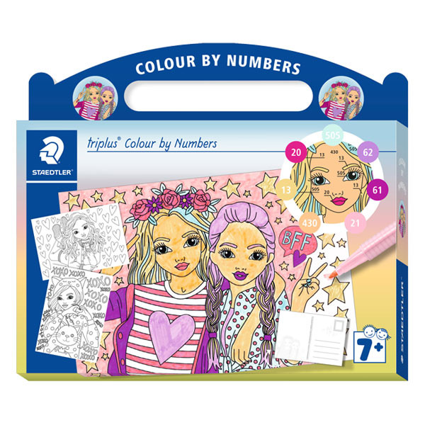Staedtler Colour by Number fashion colouring book 34CBN03 209583 - 1