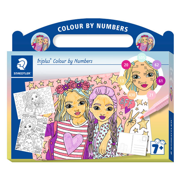 Colouring book | colour by numbers fashion | Staedtler 209583 - 1