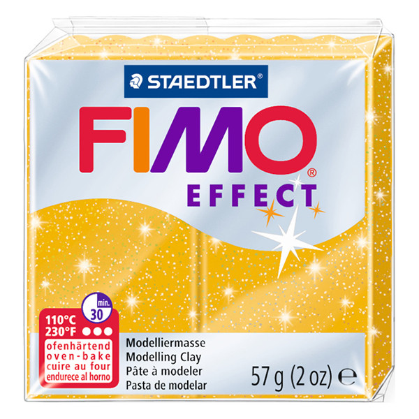 Staedtler Fimo Effect gold glitter clay, 57g 8020-112 424548 - 1
