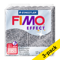 Fimo Effect granite grey clay, 57g (3-pack) 424698
