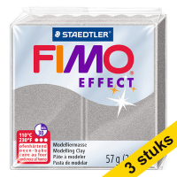 Fimo Effect metallic silver clay, 57g (3-pack) 424699