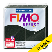 Fimo Effect mother-of-pearl black clay, 57g (3-pack) 424716