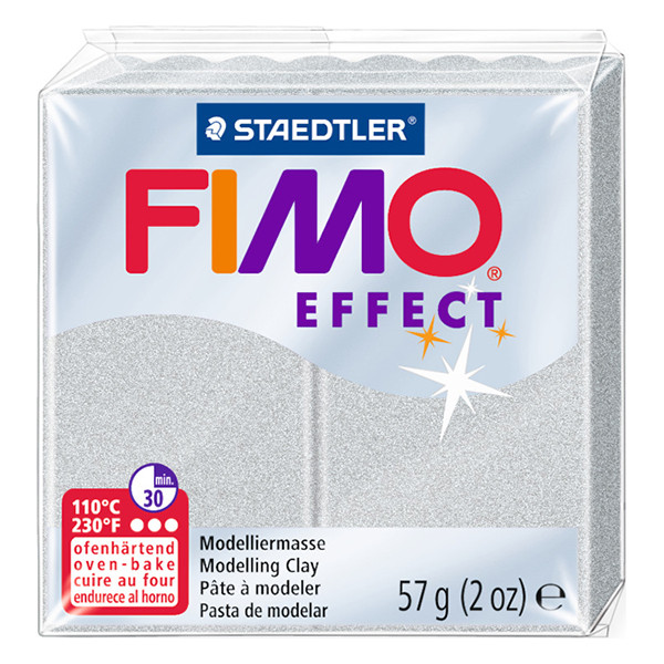 Staedtler Fimo Effect mother-of-pearl silver clay, 57g 8020-817 424642 - 1