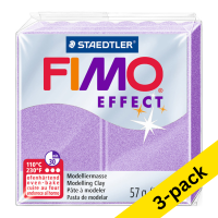 Fimo Effect pearl purple clay, 57g (3-pack) 424679