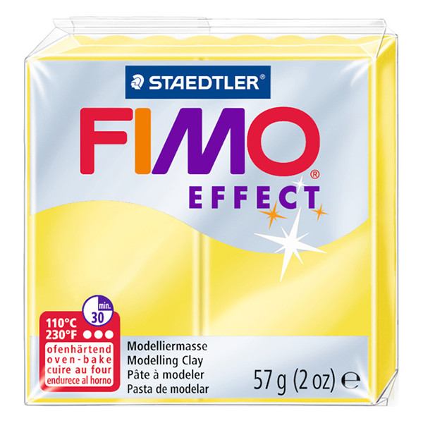 Staedtler Fimo Effect transparent yellow clay, 57g 8020-104 424540 - 1