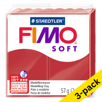Fimo Soft Christmas red clay, 57g (3-pack) 424680