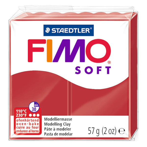 Staedtler Fimo Soft Christmas red clay, 57g 8020-2P 424596 - 1