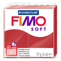 Staedtler Fimo Soft Christmas red clay, 57g 8020-2P 424596