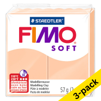 Fimo Soft beige clay, 57g (3-pack) 424656