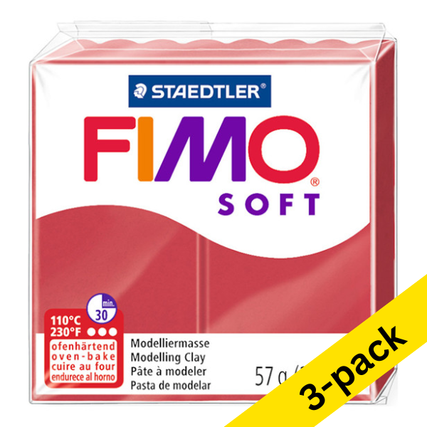 Fimo Soft cherry red clay, 57g 424712 - 1