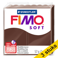 Fimo Soft choco clay, 57g (3-pack) 424707