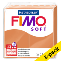 Fimo Soft cognac clay, 57g (3-pack) 424657