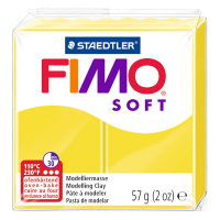 Staedtler Fimo Soft lemon yellow clay, 57g 8020-10 424536