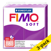 Fimo Soft purple clay, 57g (3-pack) 424668