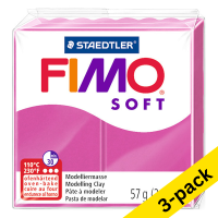 Fimo Soft raspberry clay, 57g (3-pack) 424681