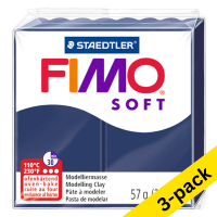 Fimo Soft windsor blue clay, 57g (3-pack) 424702