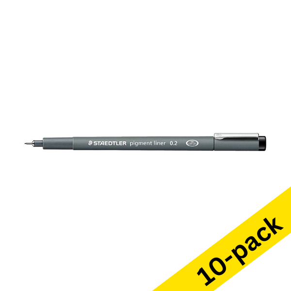 Staedtler Lumocolor 308 black fineliner (0.2mm) (10-pack)  209657 - 1