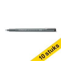 Staedtler Lumocolor 308 black fineliner (0.5 mm) (10-pack)