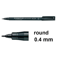 Staedtler Lumocolor 313 black permanent marker (0.4mm round) 313-9 424725