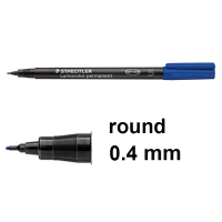 Staedtler Lumocolor 313 blue permanent marker (0.4mm round) 313-3 424727