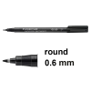 Staedtler Lumocolor 317 black permanent marker (1mm round)