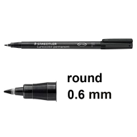 Staedtler Lumocolor 317 black permanent marker (1mm round) 317-9 424741