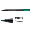 Staedtler Lumocolor 317 green permanent marker (1mm round) 424744 - 1