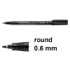 Staedtler Lumocolor 318 black permanent marker (0.6mm round)