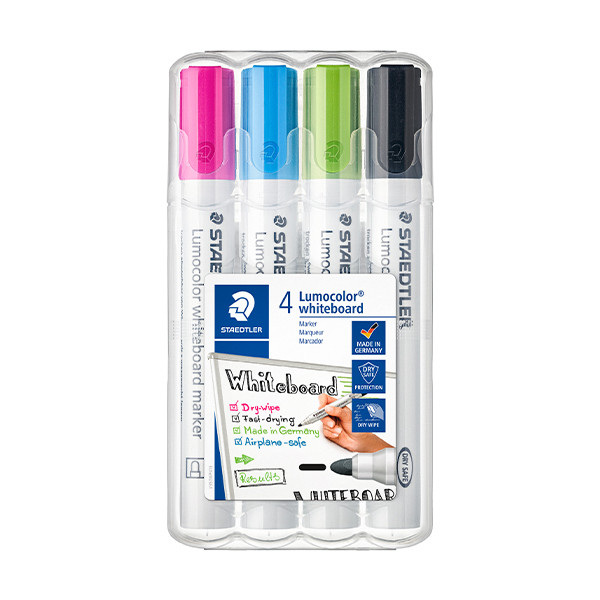 Staedtler Lumocolor 351 assorted whiteboard markers (4-pack) 351WP4-1 209621 - 1