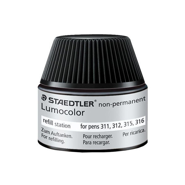 Staedtler Lumocolor black non-permanent refill ink 48715-9 209531 - 1
