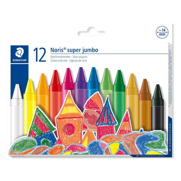 Staedtler Noris super jumbo wax crayons (12-pack) 226NC12 209575 - 1