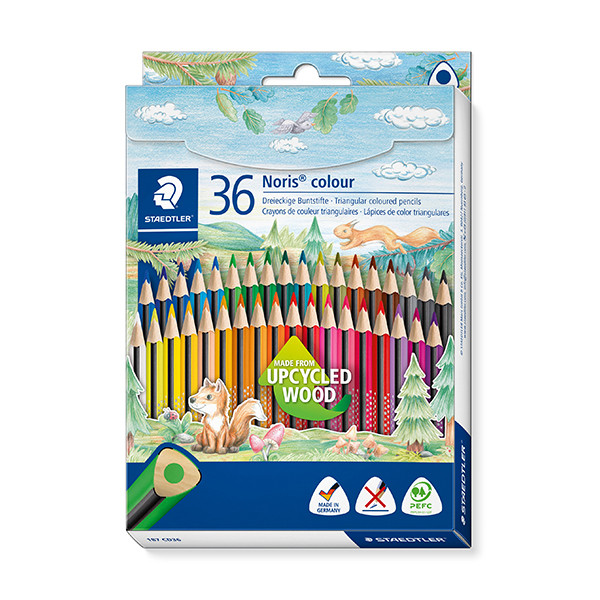 Staedtler Noris triangular colouring pencils (36-pack) 187CD36 209574 - 1