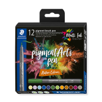 Staedtler Pigment Arts nature colours brush pens (12-pack) 209666
