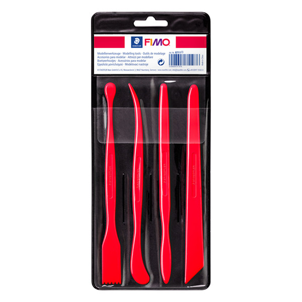 Plastic modelling tool set | Fimo | 4-pack 424576 - 1