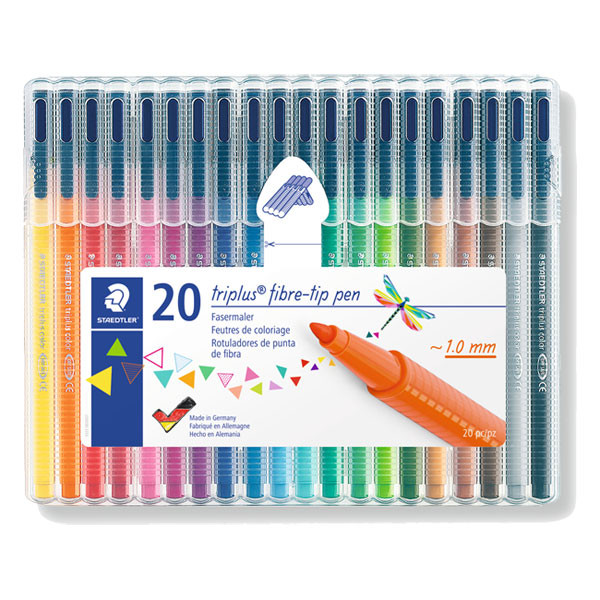 Staedtler Triplus colour 323 triangular felt-tip pens (20-pack) 323SB20 209578 - 1