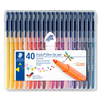 Staedtler Triplus colour 323 triangular felt-tip pens (40-pack) 323SB40 209579