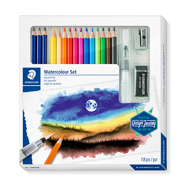 Watercolour colouring pencils set | Staedtler | 18-pack 209643 - 1