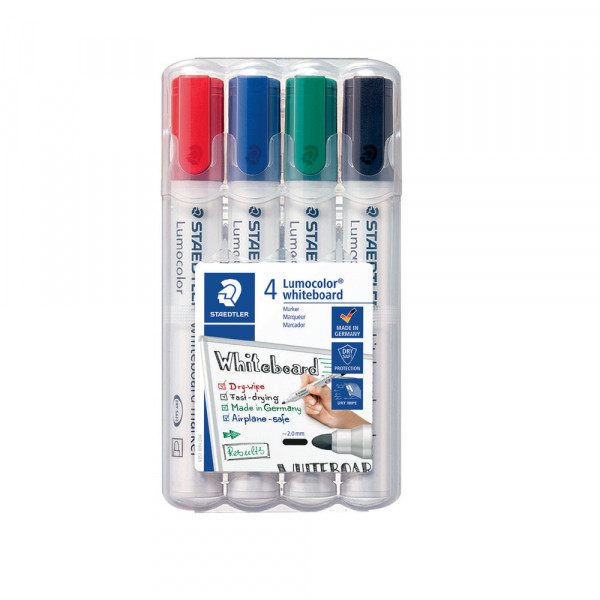 Whiteboard marker 2.0mm round | assorted | Staedtler Lumocolor 351 | 4-pack 209611 - 1