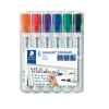 Whiteboard marker 2mm round | assorted | Staedtler Lumocolor 351 | 6-pack
