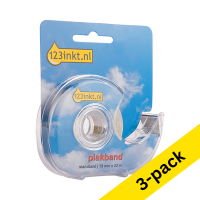 Standard tape 19mm x 33m (with dispenser) | 123ink | 3-pack