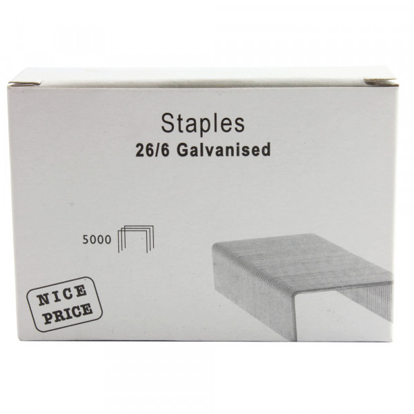 Staples 26/6 | metal | 5000-pack 405366 - 1
