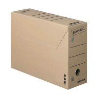 Staples A4/folio archive box, 115mm x 370mm x 265mm (50-pack) 068816